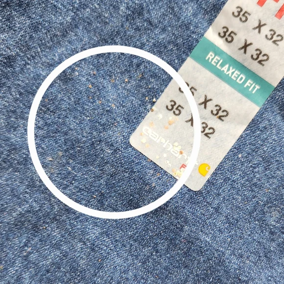 NWT Carhartt Flame Resistant Relaxed Fit Signature Blue Jean | Men's Size 35x32 - Picture 12 of 15
